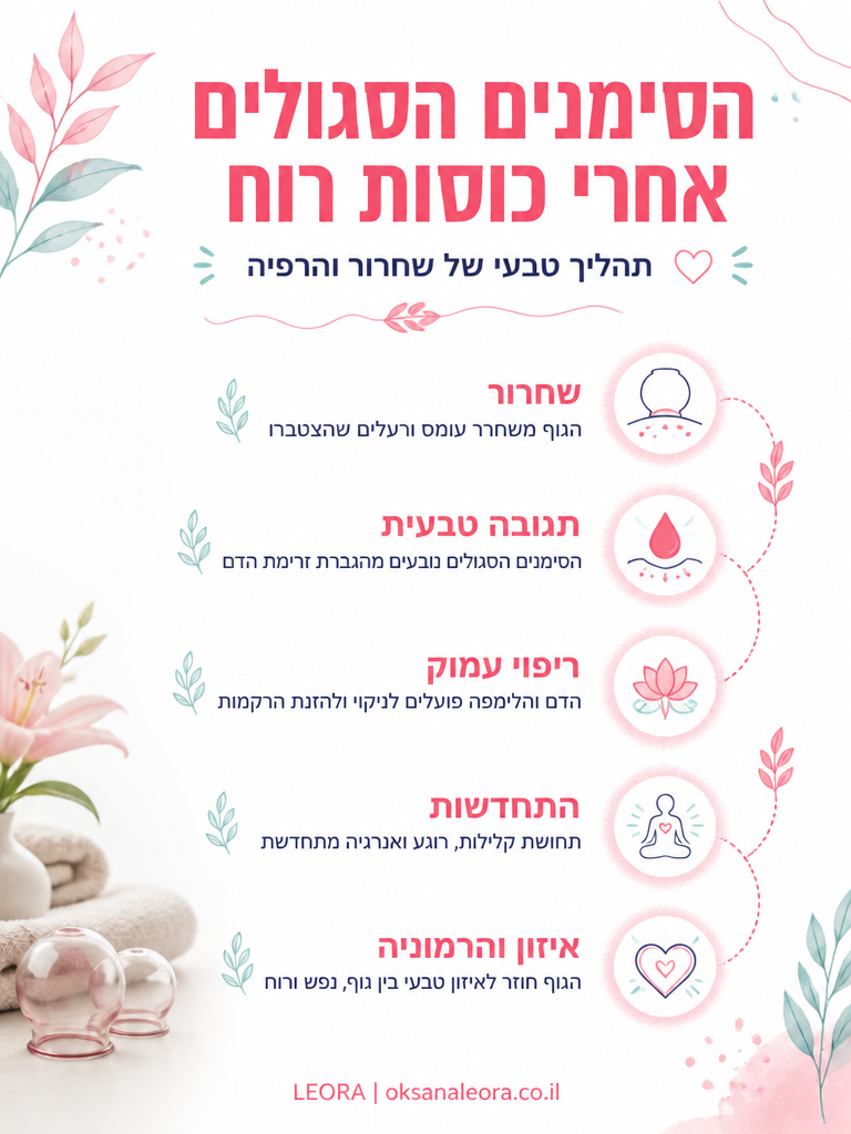 אינפוגרפיקה: הסימנים הסגולים אחרי כוסות רוח - לֶאוֹרָה אנרגיה וריפוי | Oksana Leora